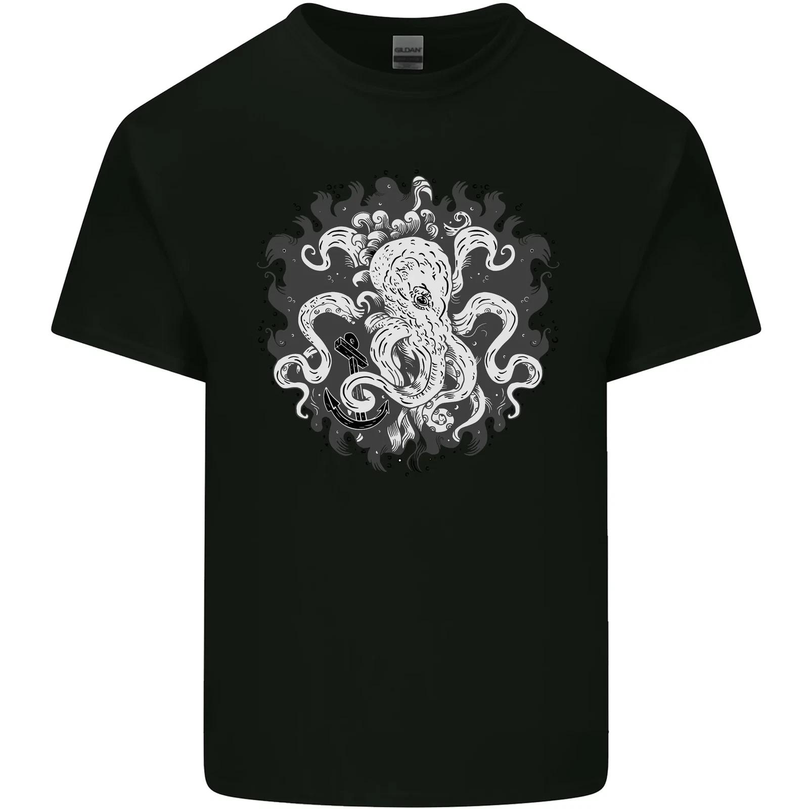 An Octopus in the Deep Ocean Sailor Sailing Kids T-Shirt Childrens 3XL
