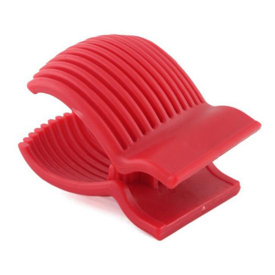 Tomato Slicer Holder Dishwasher Safe Fruit Slicer Tomato Holder with Firm Grip Vegetable Cutter with Multiple Dividers for Precise Slicing Tomatoes