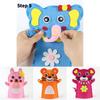 Children's Diy Craft Kit Non-woven Fabric Cartoon Animal Hand Puppets Kindergarten Handicraft Toy Set Characters)