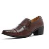 High Heeled Casual Business Leathers Shoes Men Classic Wedding Formal Social Shoes Men Retro Men's Dress Shoes