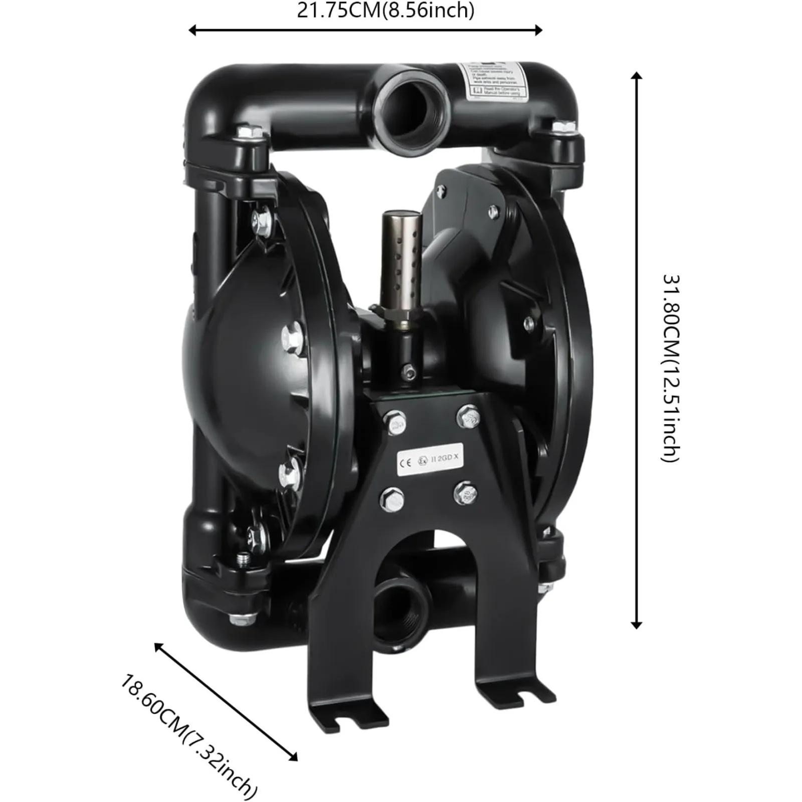 

Air-Operated Diaphragm Pump Double Diaphragm P Ump 1 Inch Inlet and Outlet, Air Diaphragm Pump Dual Diaphragm Air Pump CN