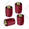 Car CNC Aluminum Football Club Emblem For Chevrolet Toyota GMC Nissan Geely 4pcs Tire Valve Air Port Stem Cover Caps Jr2