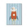 Space Nursery Print Wall Art Hero Bear Elephant Goose Giraffe Airplane Poster Baby Boy Room Home Decor Canvas Painting Pictures