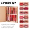 Nouveau coffret de rouge à lèvres nacré: 12 Gloss à Lèvres Mat Imperméables, Brillant à Lèvres Anti-adhésif