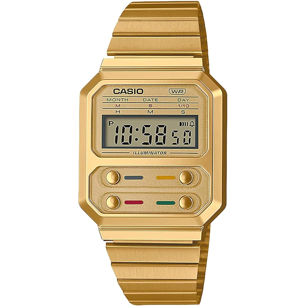 Casio Cheap Casio A100WEG-9A Unisex Digital Quartz Watch Gold
