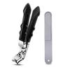 Yousheng 1/2/3/Pcs/Set Stainless Steel Nail Clipper with File Curved Edge Large Opening Portable Men Women Thick Toenail Fingernail Cutter Manicure