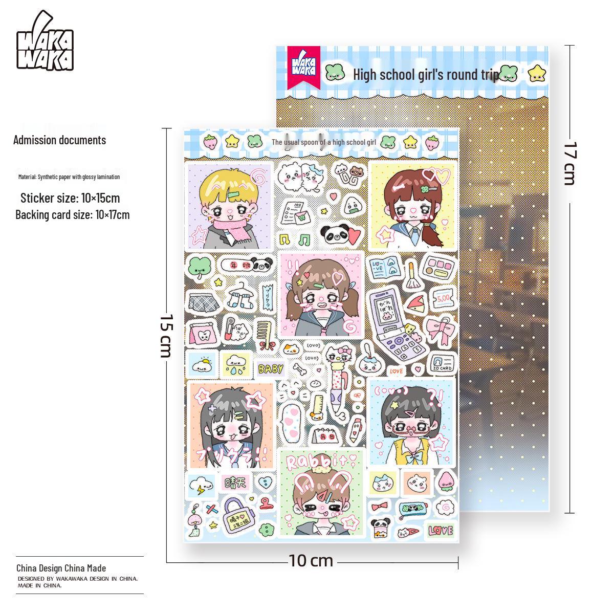 

Милые наклейки с персонажами Вака для ведения дневника и DIY коллажа: Декоративные наклейки для гука