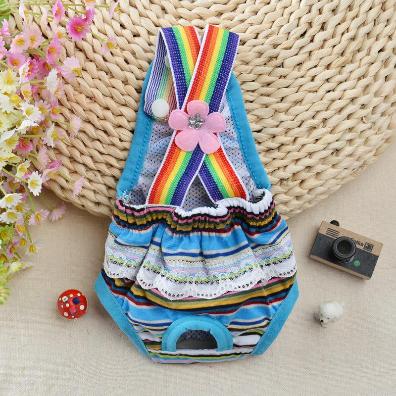 Female Dog Physiology Suspender-Style Reusable Washable Summer Period Pants