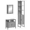 VidaXL Ensemble De Meubles De Salle De Bain 3 Pcs Sonoma Grey, Bathroom Cabinet, Bath Cabinet, Vanity Unit of 3214798
