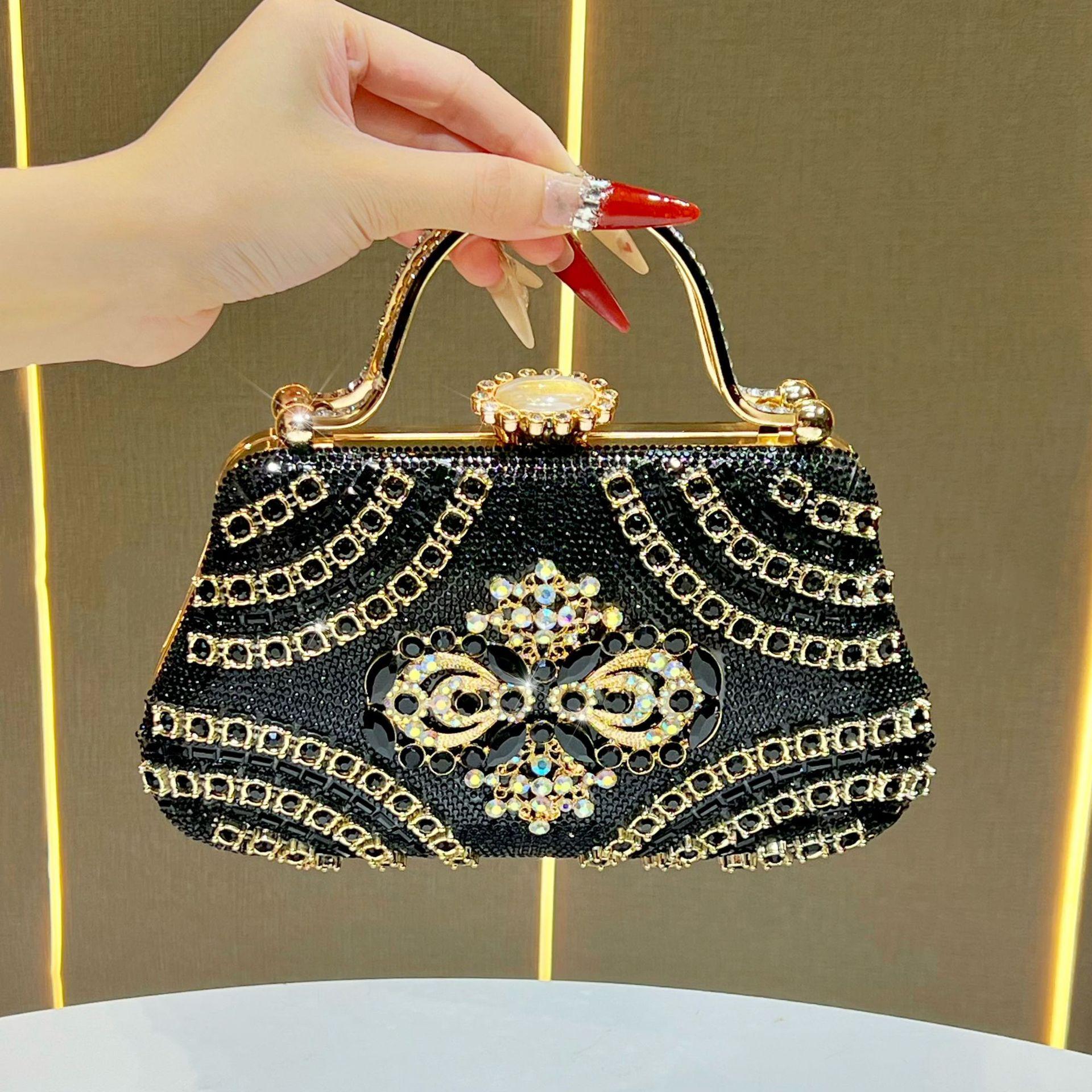 Вечерняя сумка, Блестящая сумочка, Сумка через плечо, Высококлассный стиль, Вечерняя сумка для светской львицы чёрный