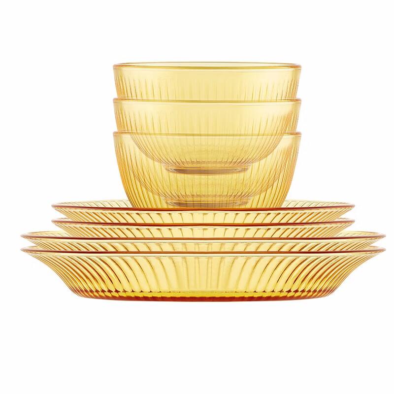 

EKCO JingZhi Series 7-Piece Glass Dinnerware Set