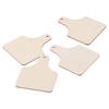 40pcs With Ropes Unfinished Wooden Cutouts Wooden Hanging Cow Tags Cow Ear Tags Cutouts  Home Party