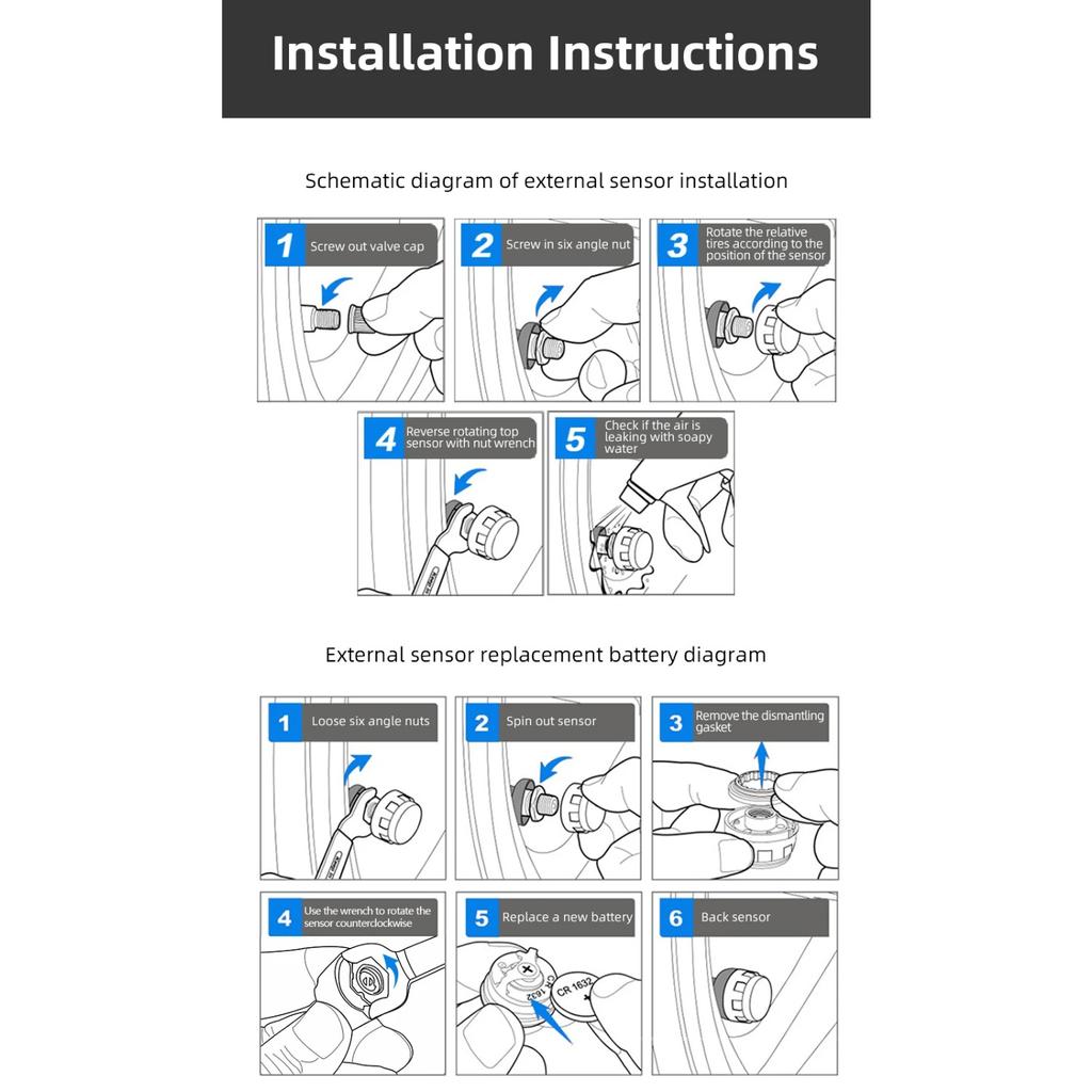 Auto TPMS Zapalovač cigaret Bezdrátový univerzální TPMS USB Digitální tpms Systém alarmu tlaku v pneumatikách 4 Externí interní senzor