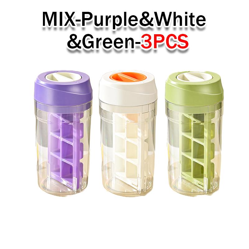 Ice Making Cup 8 Grids Ice Cube Mold Simple Portable Ice Making Cup Rotating De Icing Large Capacity Ice Storage Cup for Summer