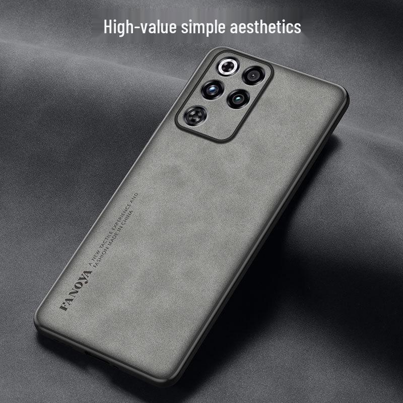 Compatible with Red Magic 11 Air & 10 Pro, Black Shark 5 Pro Luxury Leather/Suede Protective Phone Case.