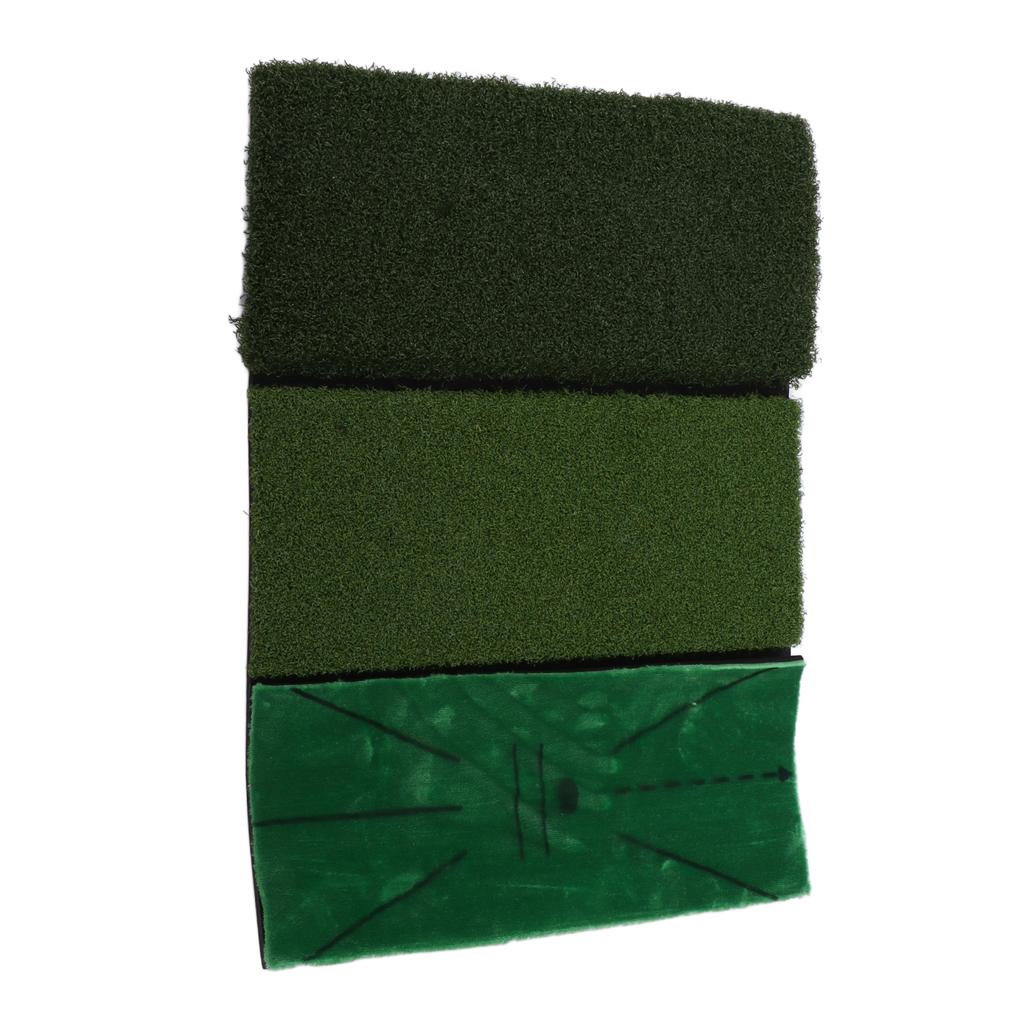 3-in-1 Golf Trainingsmatte Kunstrasen Golf Übungs Schlagmatte für Outdoor-Sport