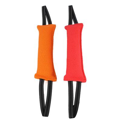 Durable Dog Bite Stick with 2Rope Handles Teeth Clean Grinding Molar Dog Training Supplies Linen Rope Chew Toy Dog Bite Tug Toy