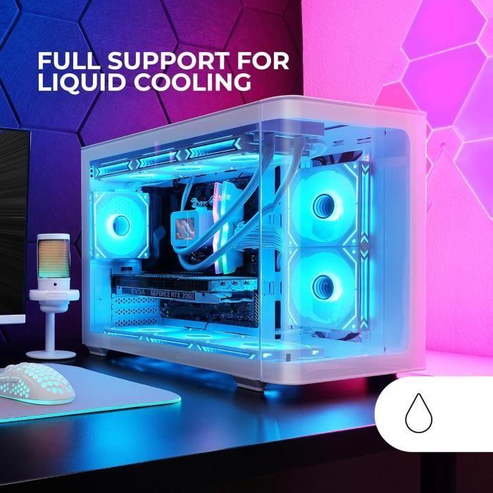 Mars Gaming MC-FUSIONM Gaming-Gehäuse Micro-ATX Weiß