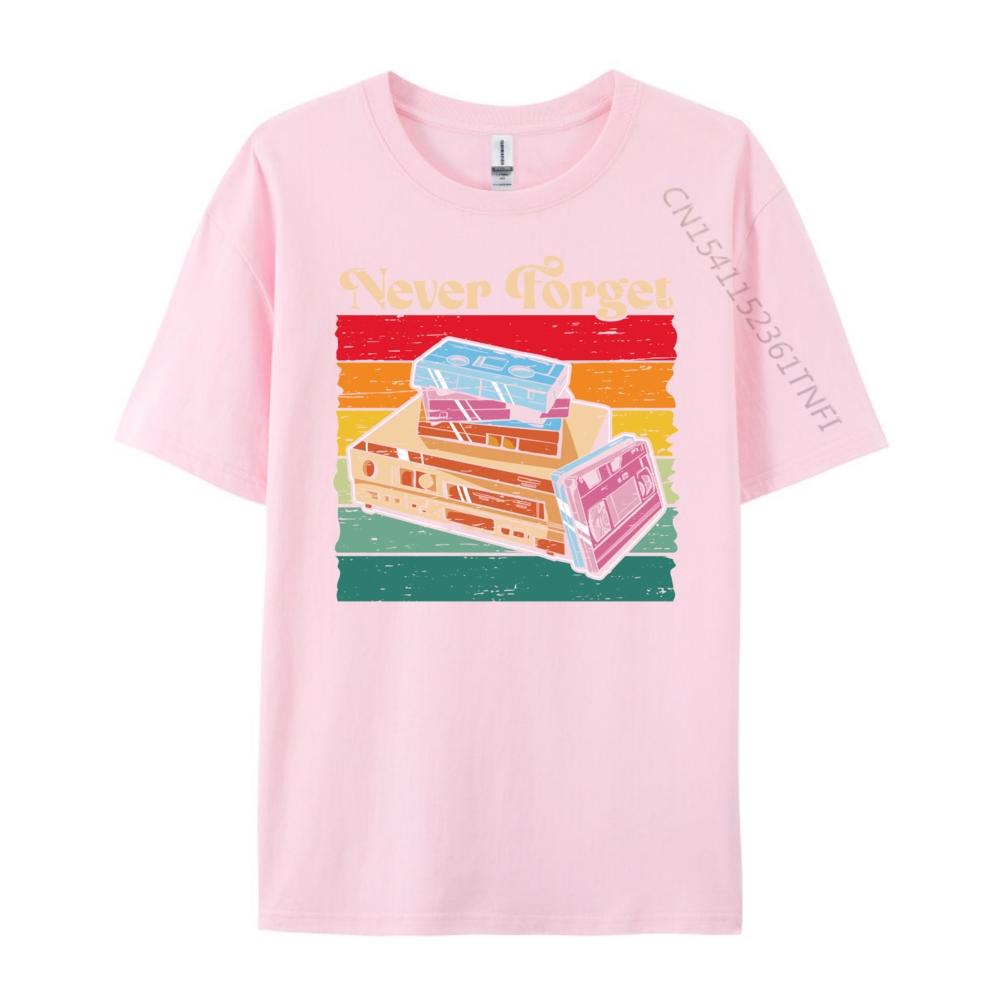 Retro Vhs Kassette Luxus T-Shirt Herren Hochwertige Shirts Übergroß Geek