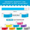 100x Wristbands for Events ID Bands Paper Bracelet Adhesive Wristbands Wrist Bands for Music Festivals Events Bars Clubs Party
