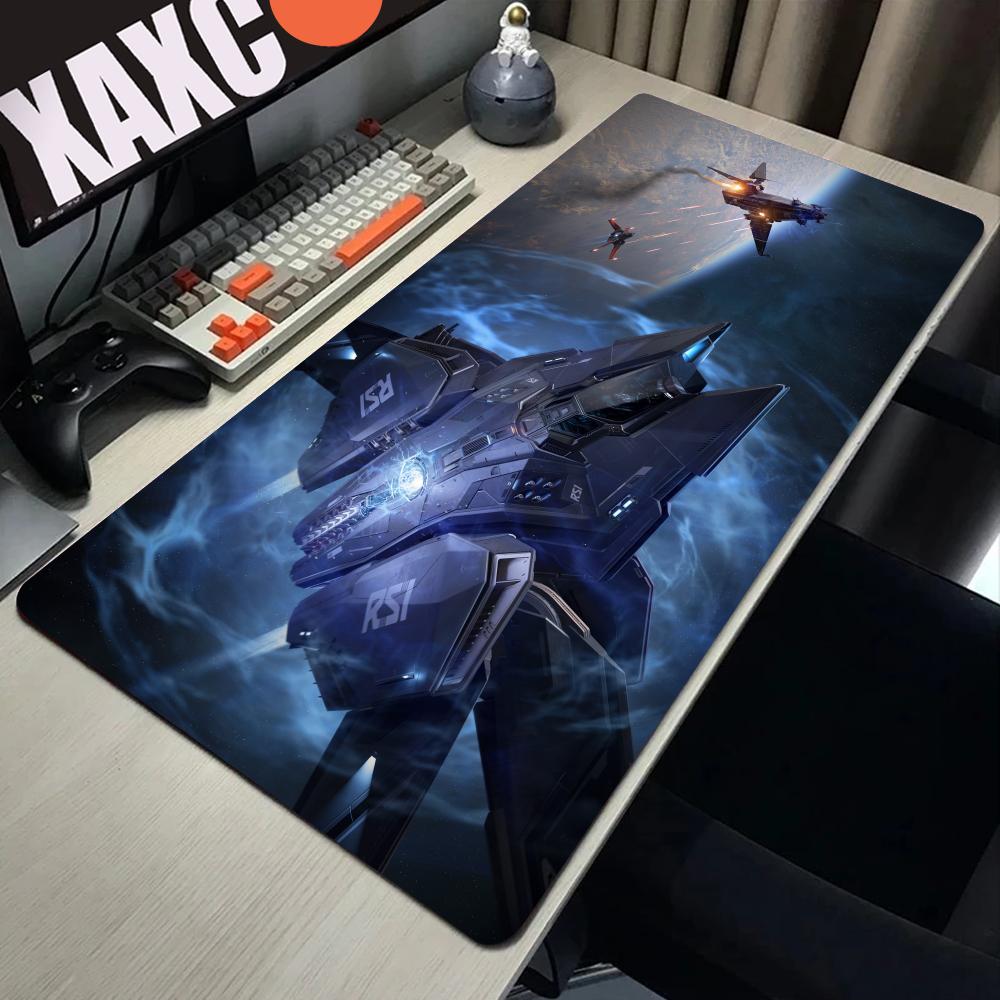 Star Citizen Mauspad XXL Computermatte 900x300x3mm Gaming-Mauspad Groß Bunt Padmouse Tastatur Spiele PC Gamer Schreibtisch