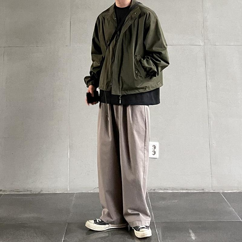 

Мужская куртка с лацканами, весна и осень, корейский стиль, свободные тонкие топы, универсальные куртки, рабочие куртки 2XL