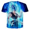 Japanese Anime Dragon Ball Z Summer 3d Printed Super Saiyan Vegito Blue Charge Aura T-Shirt Kids Adults Cosplay Tops Clothing