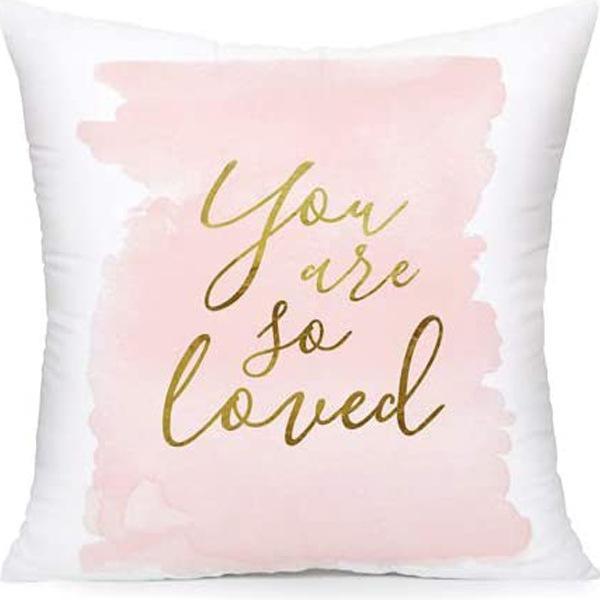 Home Decor Inspirational Quotes Throw Pillow Covers Set Pattern Cushion Cover Suitable For Sofa Bedroom Car Pillow Cover
