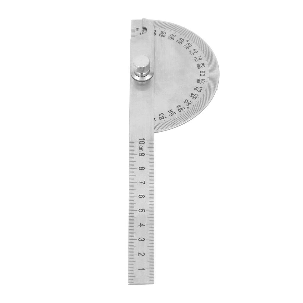 Adjustable Angle Protractor Stainless Steel 180 Degrees High Accuracy Angle Measure Tool for Woodwor