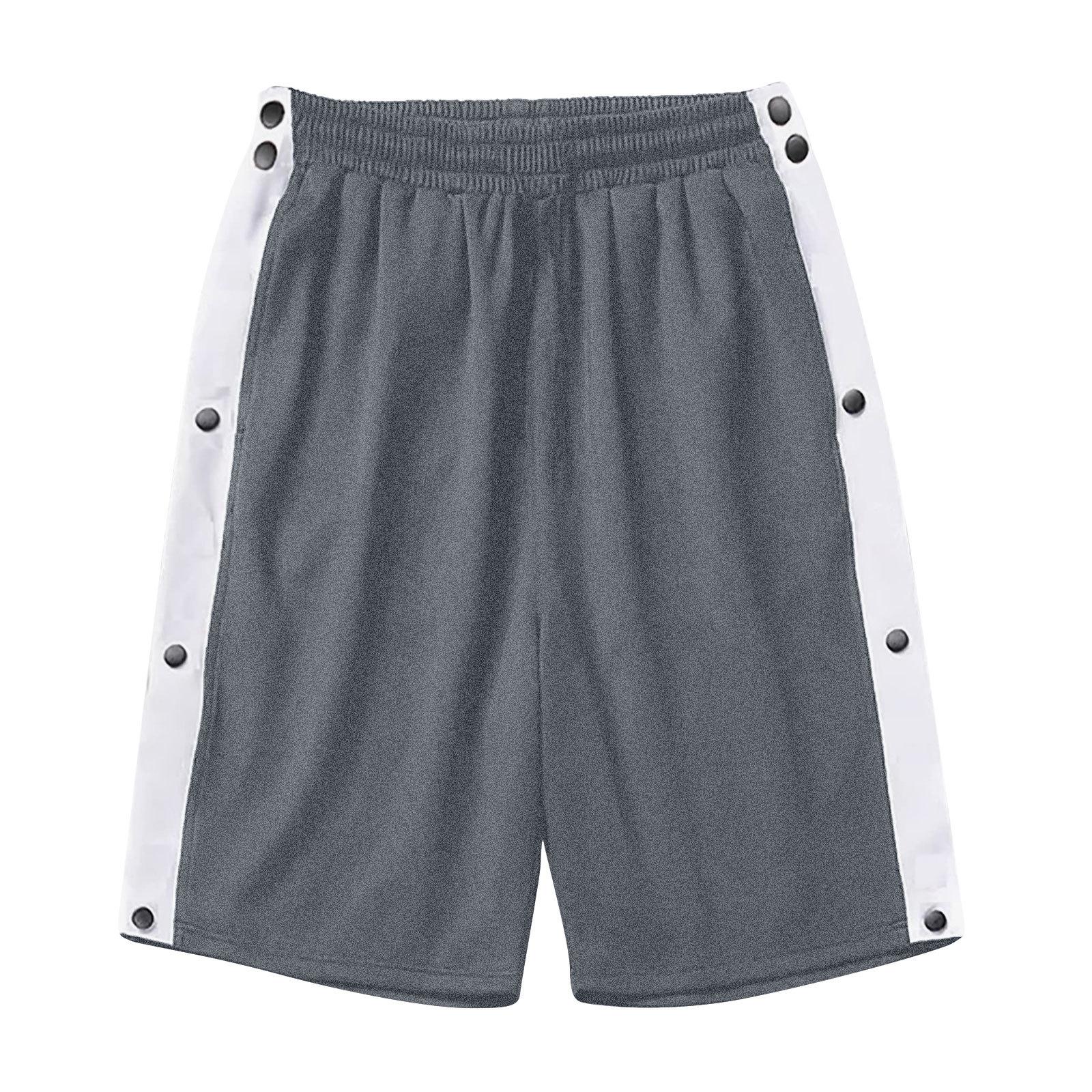 YourSir Lente en Zomer Zijkant Volledig Open Borstshorts Klassieke Stijl Trendy en Losse Casual Sport Herenshorts 2XL