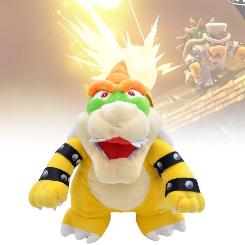 Mario Bros Super Bowser Standing Plush Toy Doll Stuffed Animals Pp Fill Cotton