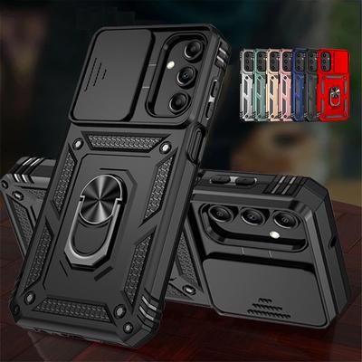 Stoßfeste Rüstung Slide Kamera Telefon für OPPO Realme C21Y C25Y C20A C11 A54 A74 A94 4G 5G A74S A57 A57S A55 A16 A16S Reno 5F 5 Lite Ring Stand Abdeckung