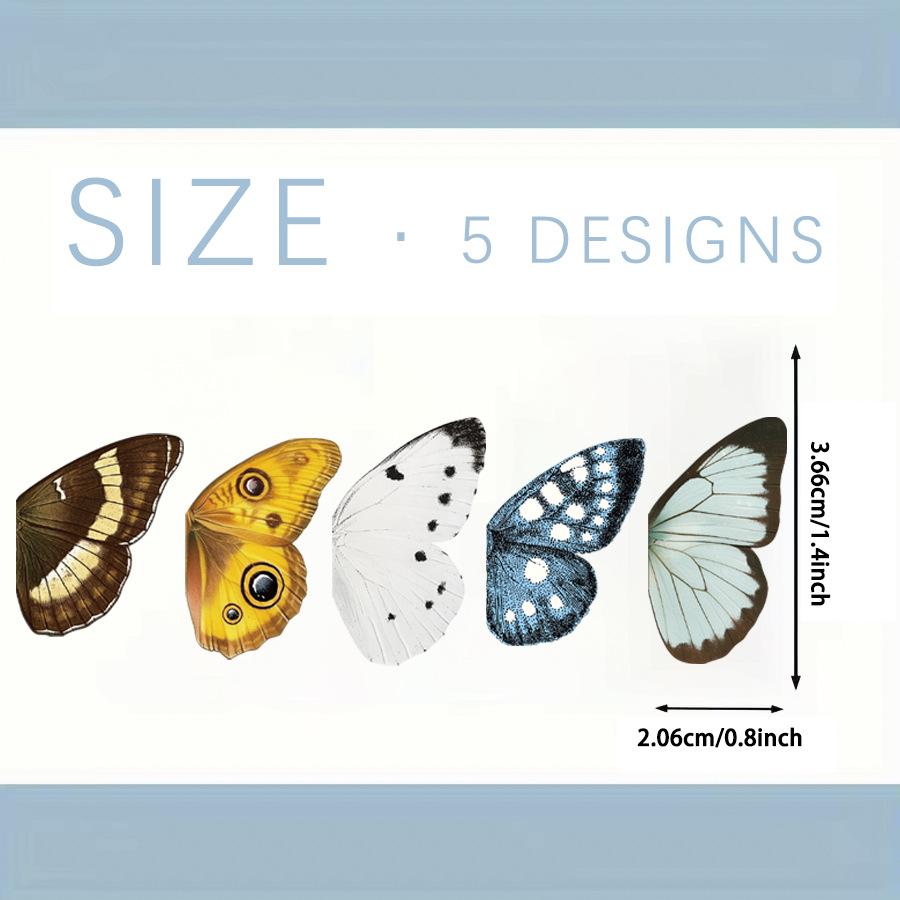 Bview Art 5pcs Magnetic Butterfly Bookmarks Set, Colorful Cartoon Insect Page Clips for Kids Reading, Cute Stationery Gifts