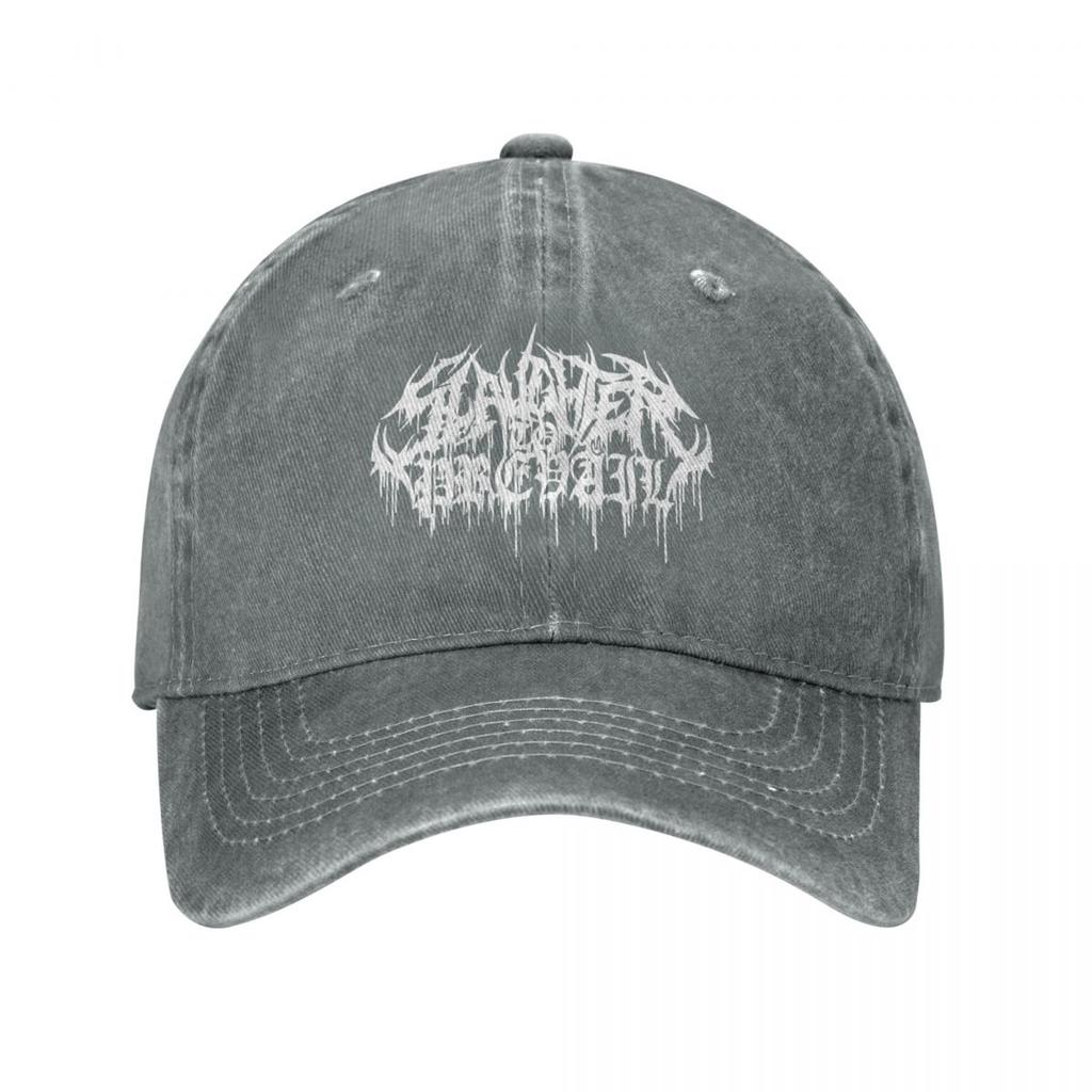 Slaughter To Prevail Fan Made Unisex Baseball Cap Russia Rock Distressed Denim Washed Hat Cap Adjustable Headwear