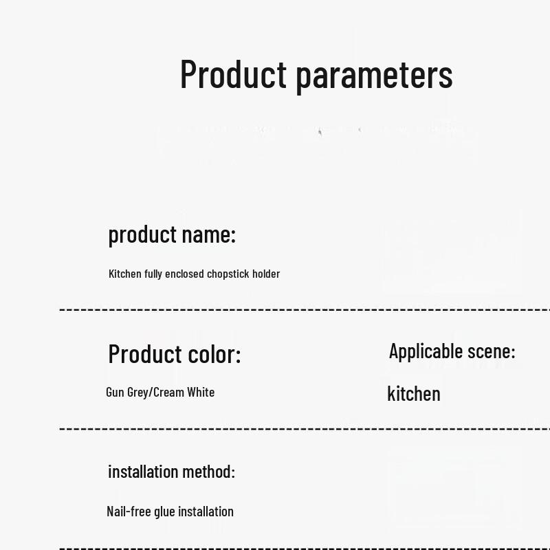 Wall-Mounted Enclosed Chopstick Holder