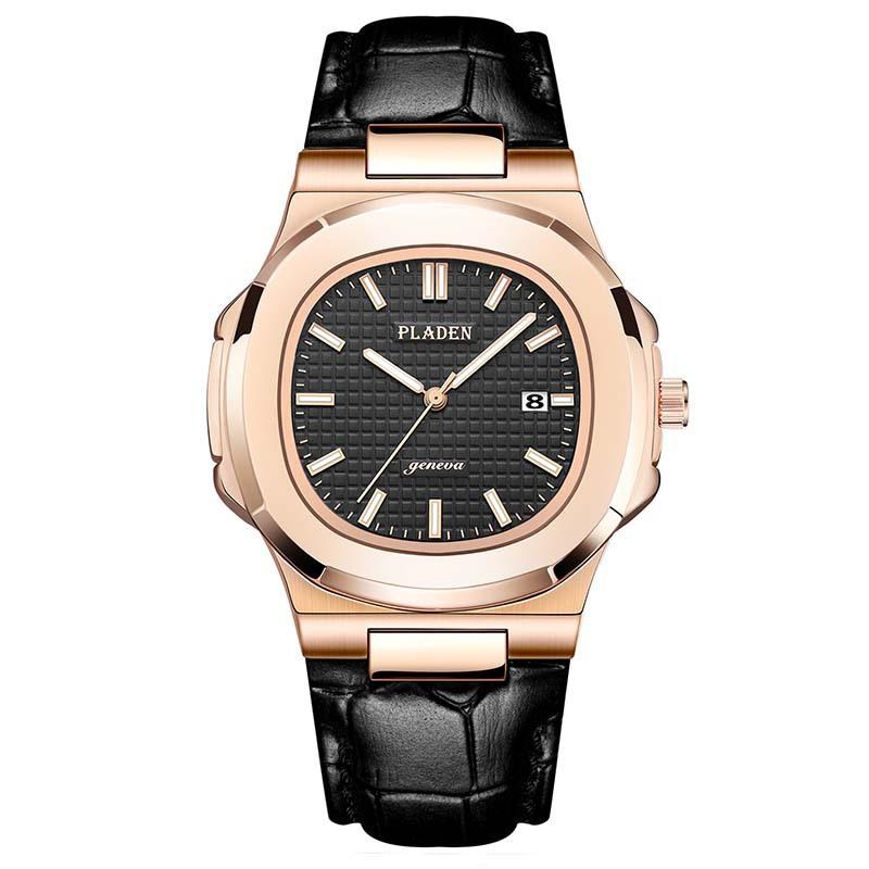 Classic Men's High-end Fashion Business Stainless Steel Waterproof Quartz Watch