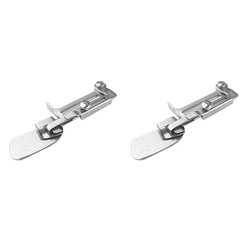 A25F-2X Sewing Rolled , Adjustable Width Rolled Hemmer Foot, Sewing Machine Rolled Hem Attachment Hemming Tool (15-25Mm)