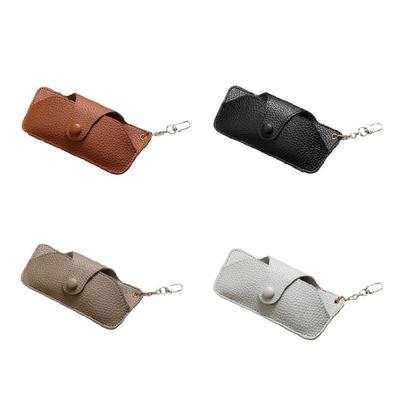 Elegant Glasses Case Hanging Pouch with Snap Closures and Flock Liners for Fashionable Men and Women Sunglass Holder