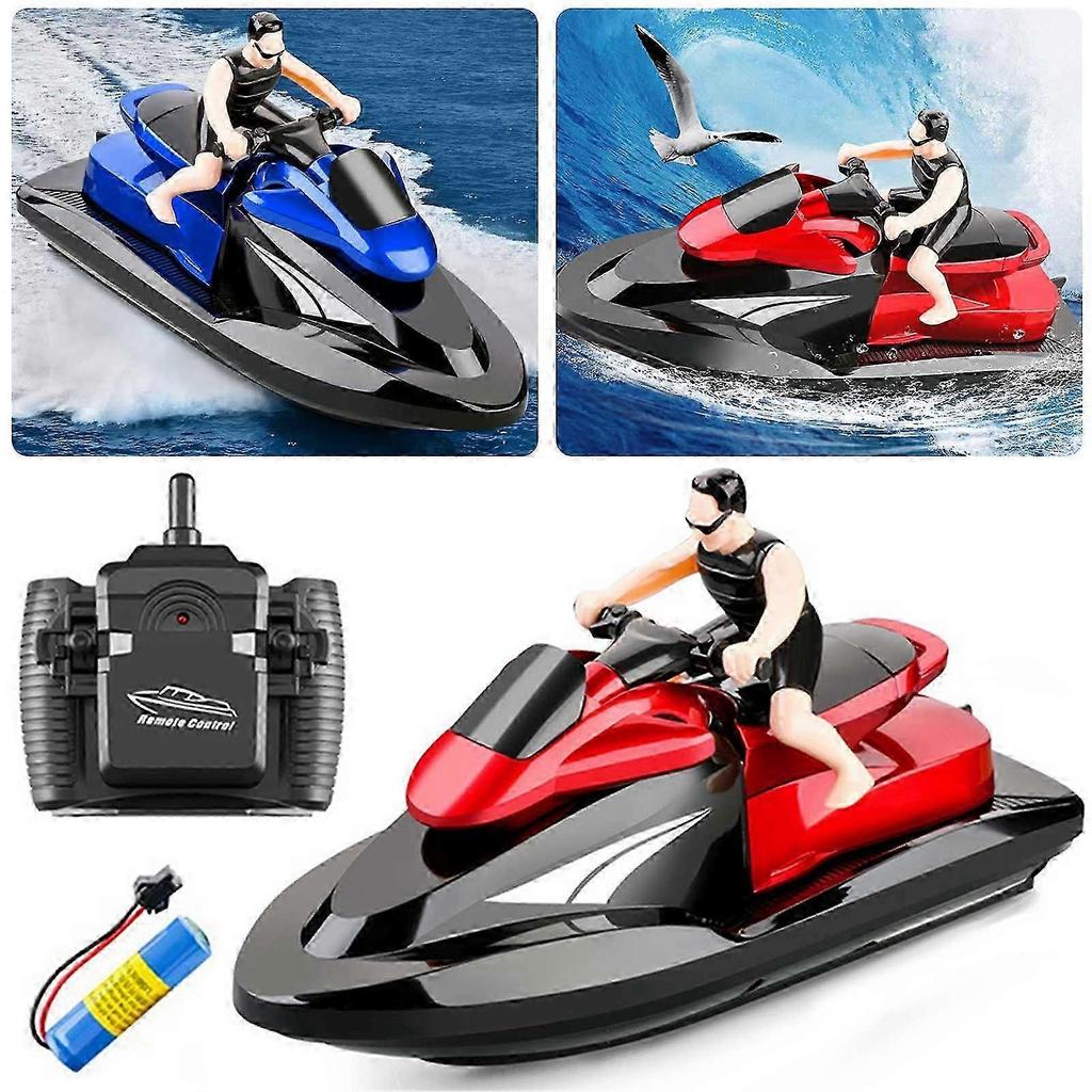2.4G Twin-Motor High Speed Boat for Kid Adult, High Speed Remote Control Boat Toys, ,for Adults Children 25-26