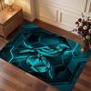 Norwich City Football Print Crystal Velvet Rug, Comfortable Water Absorbent Non Slip Indoor Floor Carpet