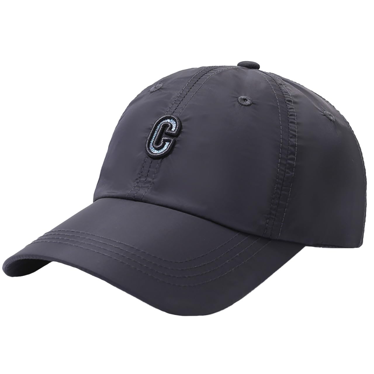 

Casual Cap Hat Embroidered Logo Sports Sun Protection Outdoor Men Women CZA173 [White Fang] (Dark Gray)