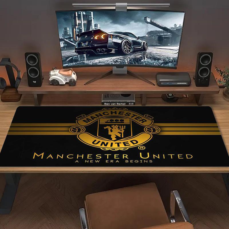 Man United3 Print Cushion Non-slip Laptop Tablet Big Mousepad XXL Mat Mini PC Playmat With Lock Edge