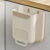 Space-saving Foldable Trash Can Hanging Toilet Storage Bucket Wall Mount Trash Bin  Cabinet Door