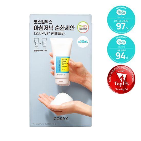 COSRX Mildly Acidic Good Morning Gel Cleanser 150ml Double Plan