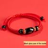 2026 Year of the Horse Zodiac Red Rope Bracelet - Women's/Men's Tai Sui Protective Charm for Horse, Rat, Ox, Rabbit Signs
