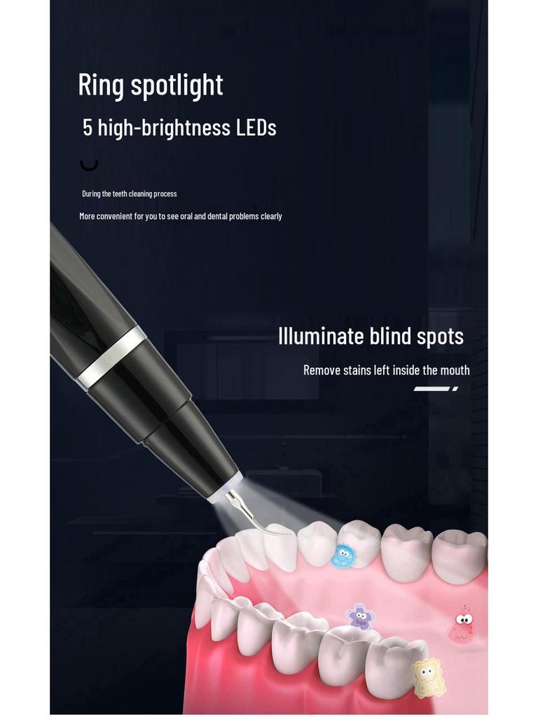 Ultrasonic Tartar Remover & Teeth Whitening Tool for Home Dental Care