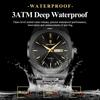 POEDAGAR Fashion Luxury Men Wristwatch Waterproof Luminous Stainless Steel Watches For Man Date Week Quartz Business Men's Clock