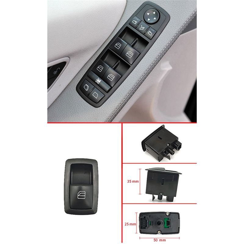 Authentic Car Electric Window Control Panel Switch Electric Power Master Switch High Version For Mercedes Benz W251 W164 2518200
