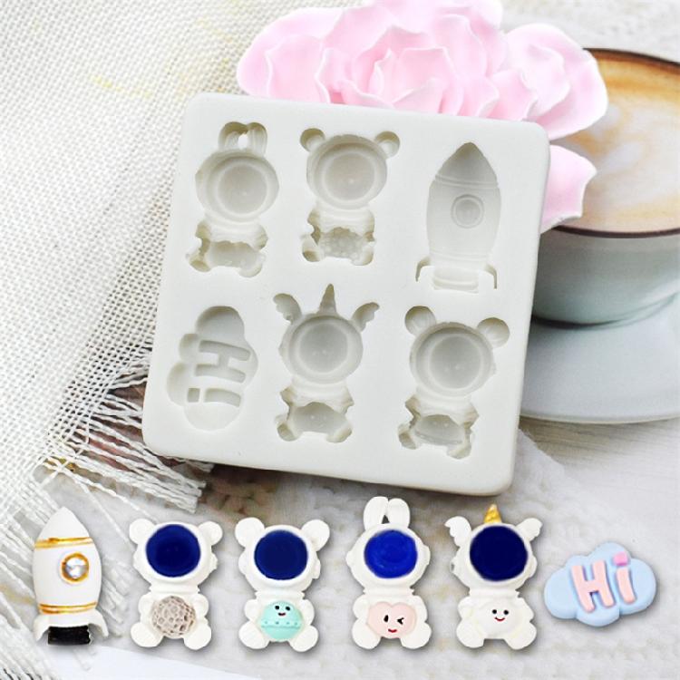 DIY Spaceship Astronaut Baking Mold Birthday Cookie Tools Cake Decorating Tools