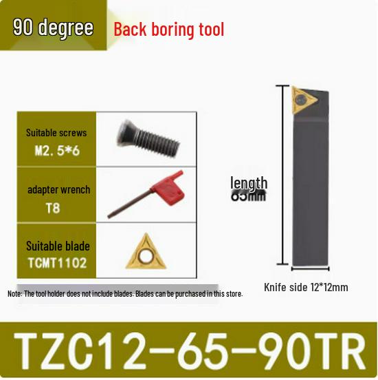 45°/90° Rough Boring Bar Holder with Replaceable Head & CBS/BSB Cutter